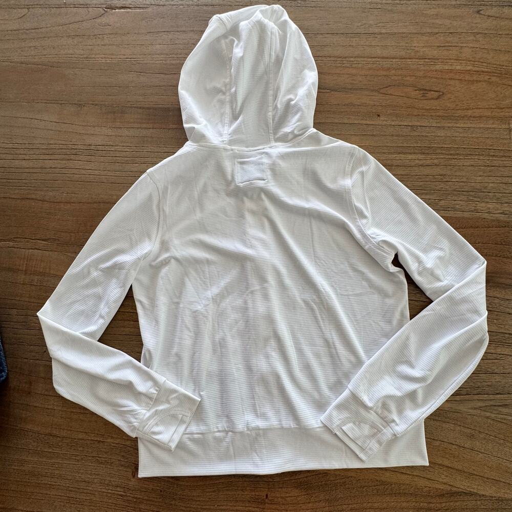 Athleta Girl White Zip up - Size XL 14 - Picture 6 of 8